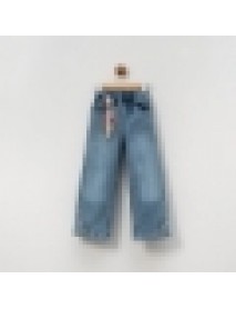 LOVEMAXX GIRL 5-6-7-8 YEARS OLD FLOWER EMBROIDERY JEANS 7404