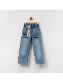 LOVEMAXX GIRL 5-6-7-8 YEARS OLD POCKET DETAILED JEANS 7405
