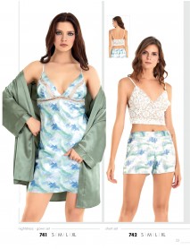 Moongirl 2-Piece Short Nightgown Set 741