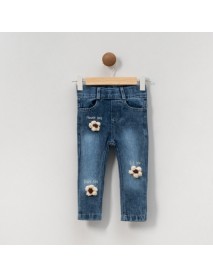 LOVEMAXX GIRL 1-2-3-4 YEARS OLD FLOWER GIRL JEANS 7427