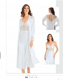 Moongirl 2-Pieces Long Nightgown Set 762 