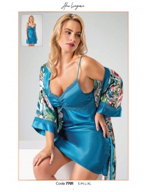 Ahu Saten Kısa 2'li Set 7701