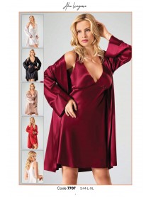 Ahu Saten Kısa 2'li Set 7707 