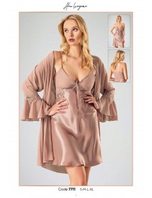 Ahu Saten Kısa 2'li Set 7711 