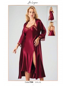 Ahu Long 2 Piece Set Nightgown,Dressing Gown 7720 