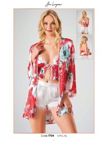 Ahu 3-Piece Shorts Set Nightgown 7724  