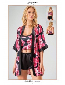 Ahu 3-Piece Shorts Set Nightgown 7732  