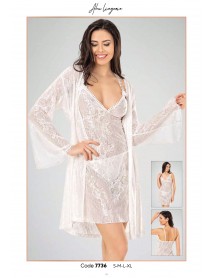 Ahu Short 2 Piece Nightgown 7736 