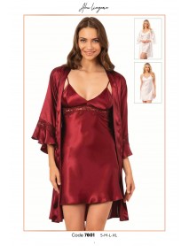Ahu Short Nightgown,Dressing Gown Set Of 2 7801  