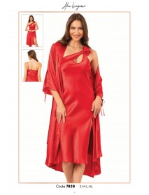 Ahu Long Nightgown,Dressing Gown Set Of 2 7828 