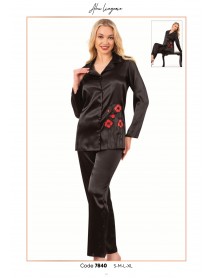 Ahu Satin Pajama Set 7840 