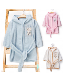 BUUDE UNISEX 2-3 YEARS OLD CAT BATHROBE 7916