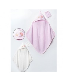 BUUDE GIRL RABBIT CAT ERASER TOWEL 7934