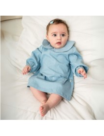 MOİ NOİ GIRL 6-9-12-18 MONTHS COLLAR POCKET DETAILED DRESS 8035