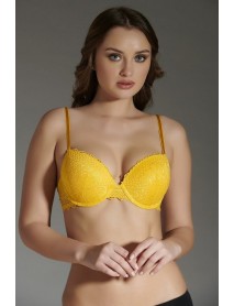 New Bra Push up Padded Bra Yellow 8115