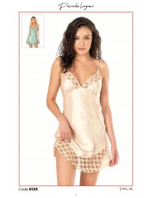 Ahu Satin Short Nightgown 8120