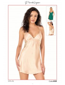 Ahu Satin Short Nightgown 8139