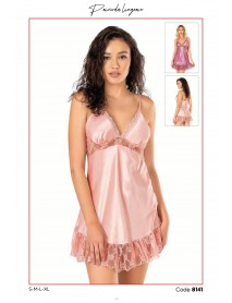 Ahu Satin Short Nightgown 8141