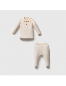 NİPPERLAND BOY'S 3-6-9-12 MONTHS POLO COLLAR SUIT 8288