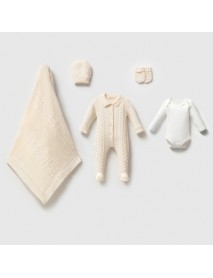 NİPPERLAND UNISEX 0-3 MONTHS SET OF 5 WITH LEGS AND HAIR 8326