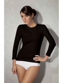 Doreanse Modal Long Sleeve Black T-Shirt 8512
