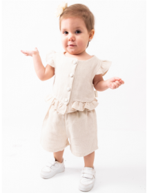 POPSHOPS GIRLS 6-9-12-18 MONTHS Ruffle JACKET SUIT 864