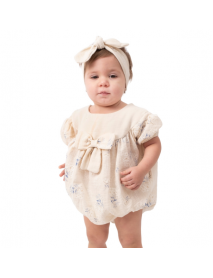 POPSHOPS GIRL 6-9-12-18 MONTHS DAISY PATTERNED ROMPER 865