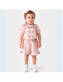 POPSHOPS GIRL 6-9-12-18 MONTHS LEOPARD JACKET SET 875