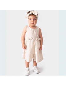 POPSHOPS GIRL 6-9-12-18 MONTHS SINDY PLEATED OVERALLS 879