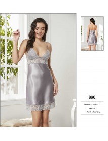Pierre Cardin Grey Short Nightgown 890
