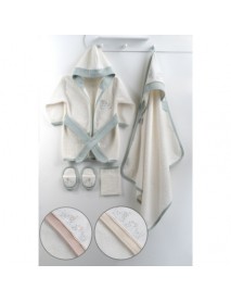 GAYE BABY GIRL 0-12 MONTHS FLORAL BIRD BATHROBE SET 897