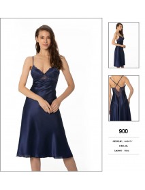 Pierre Cardin Navy Short Nightgown 900