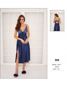 Pierre Cardin Navy Short Nightgown 908