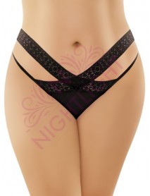 NightLight Lace Plus Size Erotic Panties 9154