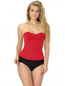MI 9155 F Frilly Sweating Bustier Red