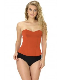 MI 9155 F Frilly Sweating Bustier Orange