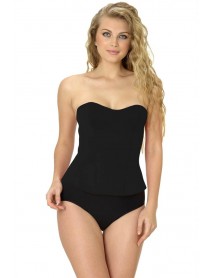 MI 9155 F Frilly Sweating Bustier Black