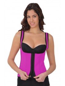 MI 9173 Open Chest Athlete Corset with Agraffiti Plum