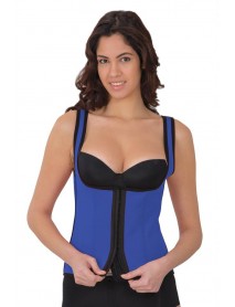 MI 9173 Open Chest Athlete Corset with Agraffiti Blue
