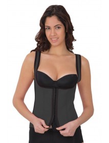 MI 9173 Open Chest Athlete Corset with Agraffiti Grey