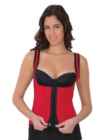 MI 9173 Open Chest Athlete Corset with Agraffiti Red