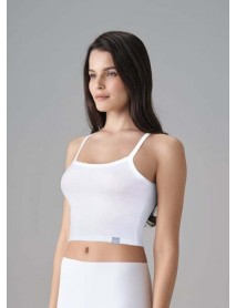 Doreanse Ribbed Thin Strap Short Undershirt 9327