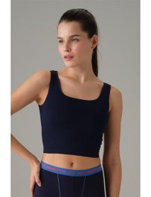 Doreanse Coated Padded Crop-Undershirt N.Blue 9403