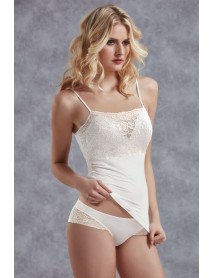 Doreanse Modal Lace Slip Undershirt Set Ecru 9450