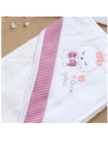 GAYE BABY GIRL LOVE YOU RABBIT ERASER TOWEL 993