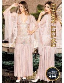 Powder Tulle Long Nightgown Sweet Night 99533