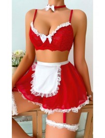 Ruselin Red Fantasy Maid Costume Ruselin RS011