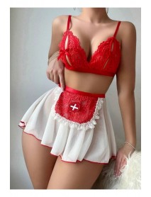 Ruselin Lace Bow Detail Nurse Costume Ruselin RS036