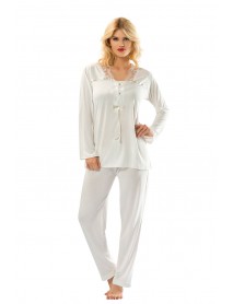 Sistina Combed Ecru Pajamas Set 1556 
