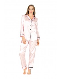 Sistina Satin Pink Dowry Pajamas Set 1625 